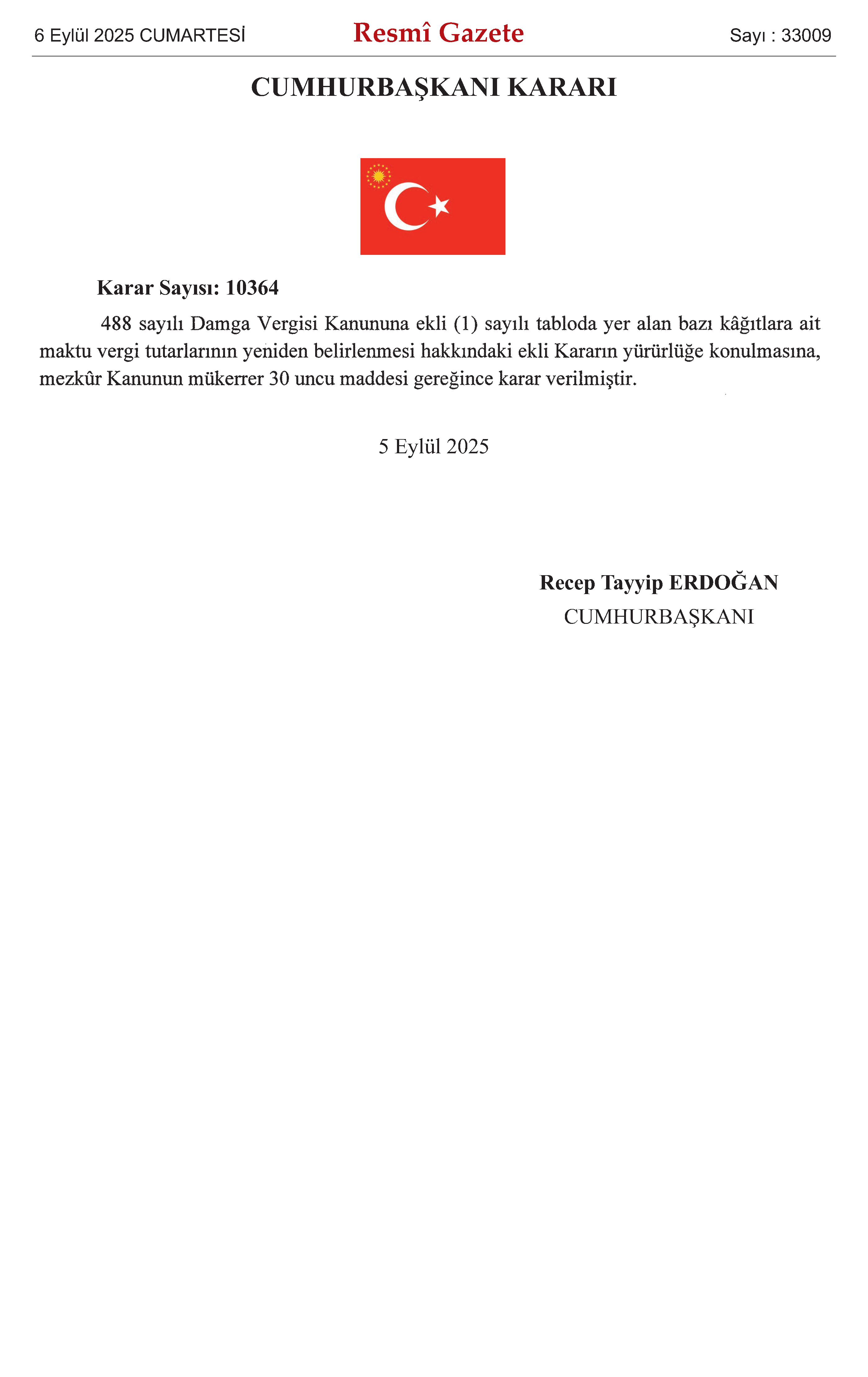 Damga Vergisi Eylül 2025 1