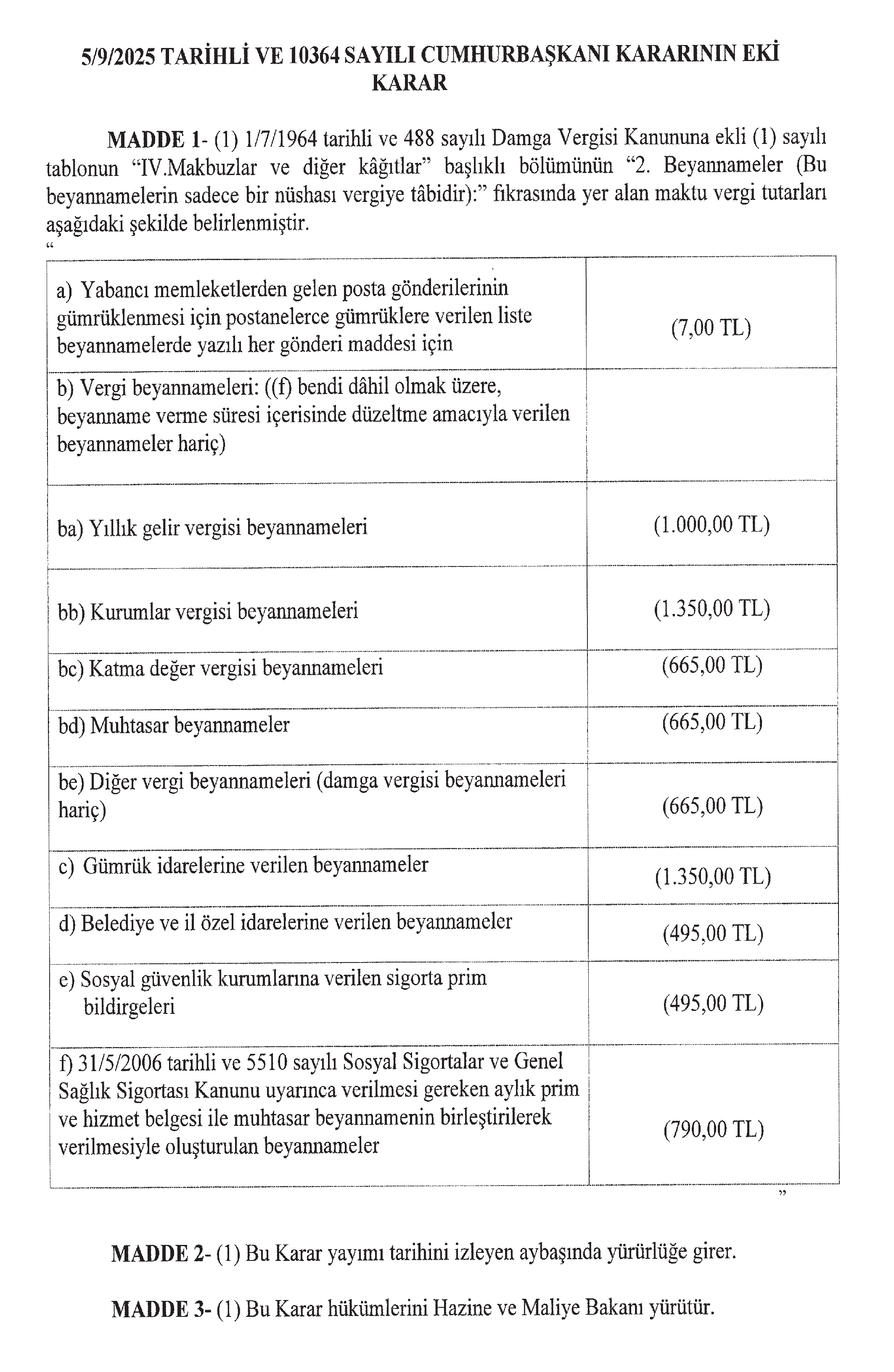 Damga Vergisi Eylül 2025 2