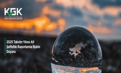 2025 Takvim Yılına Ait Şeffaflık Raporlarına İlişkin Duyuru