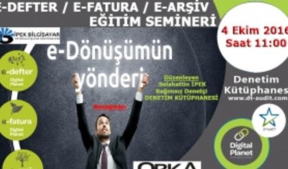 Denetim Kütüphanesi Digital Planet E-Defter E-Fatura Seminerİ