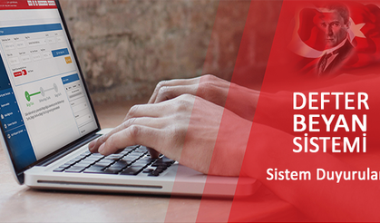 Defter Beyan Sisteminde E-Defter'e Geçenler Hakkında Duyuru...