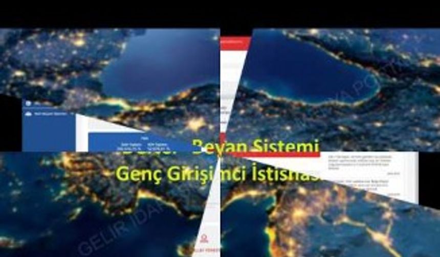 Defter Beyan Sistemi Genç Girişimci İstisnası