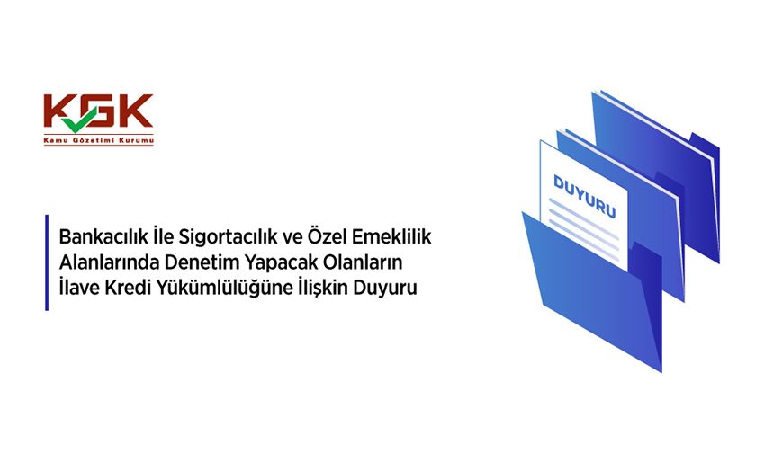 Bankacılık ile sigortacılık ve özel emeklilik alanlarında denetim yapacak olanların ilave kredi yükümlülüğü