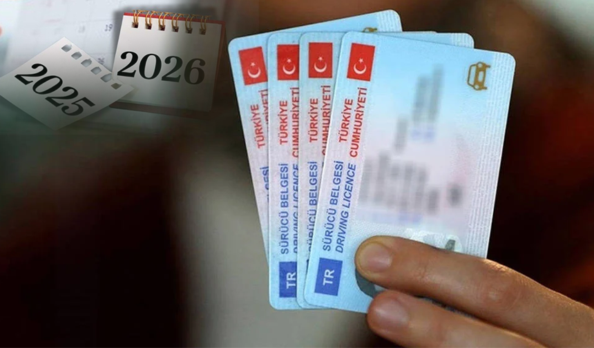 2026 Yılı Sürücü Belgesi Harçları