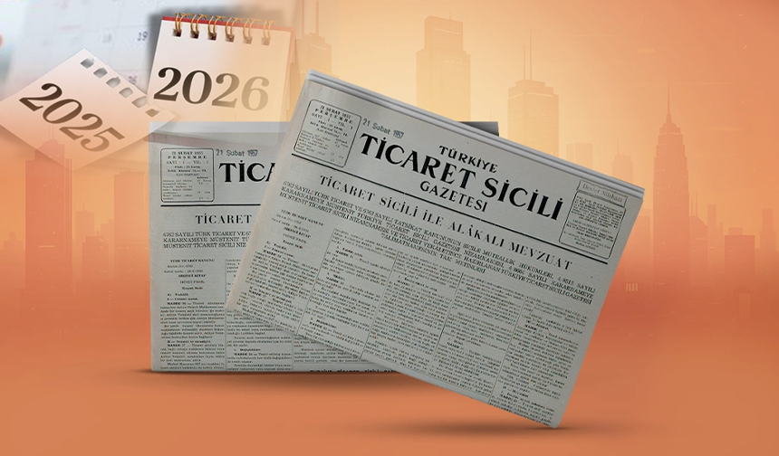2026 Yılı Ticaret Sicili Harçları